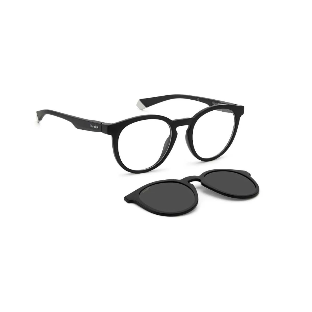 Óculos de Grau Redondo Masculino Polaroid CLIP ON SL PLD 2132CS 00399 49