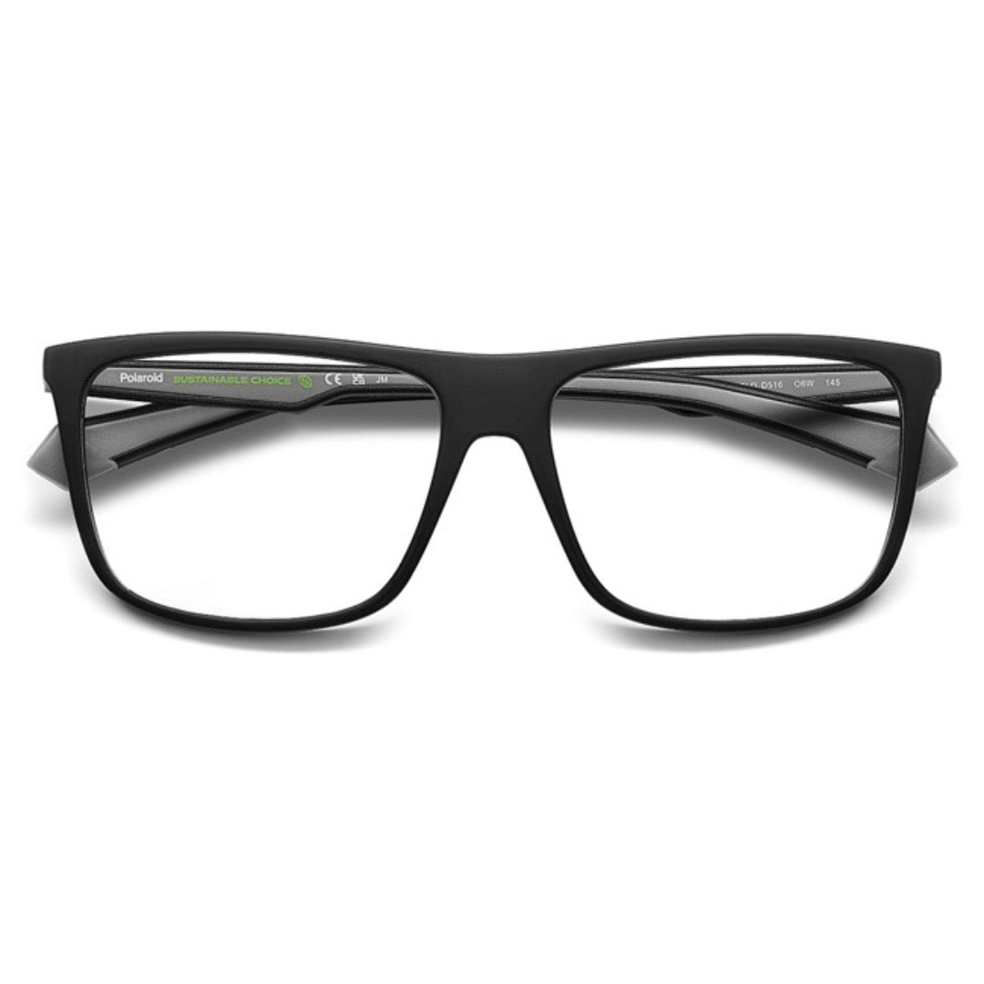 Óculos de Grau Quadrado Masculino Polaroid PLD D516 OVK 58