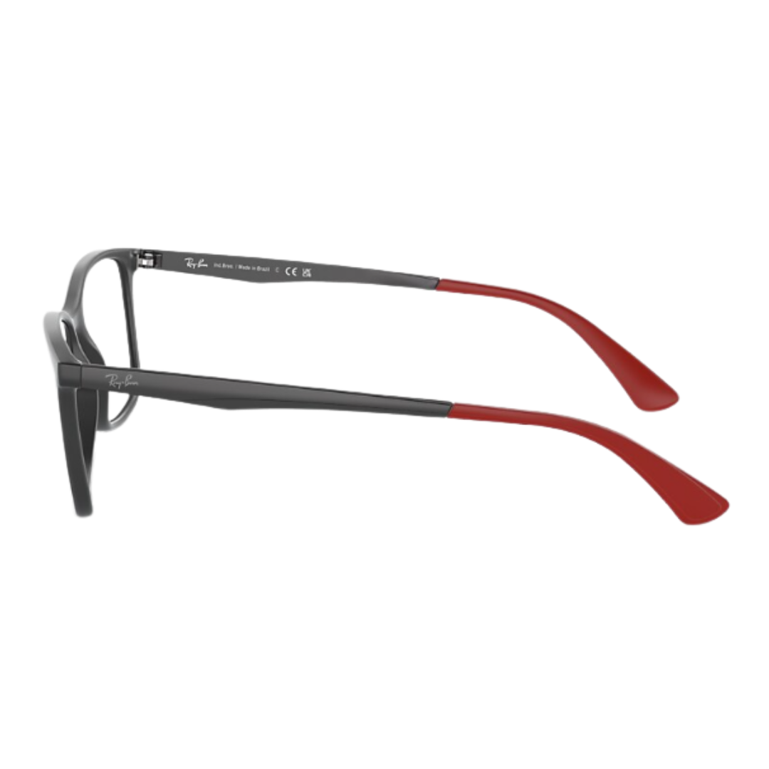 Óculos de Grau Quadrado Masculino RAY BAN RX RB 7133L 8305 55