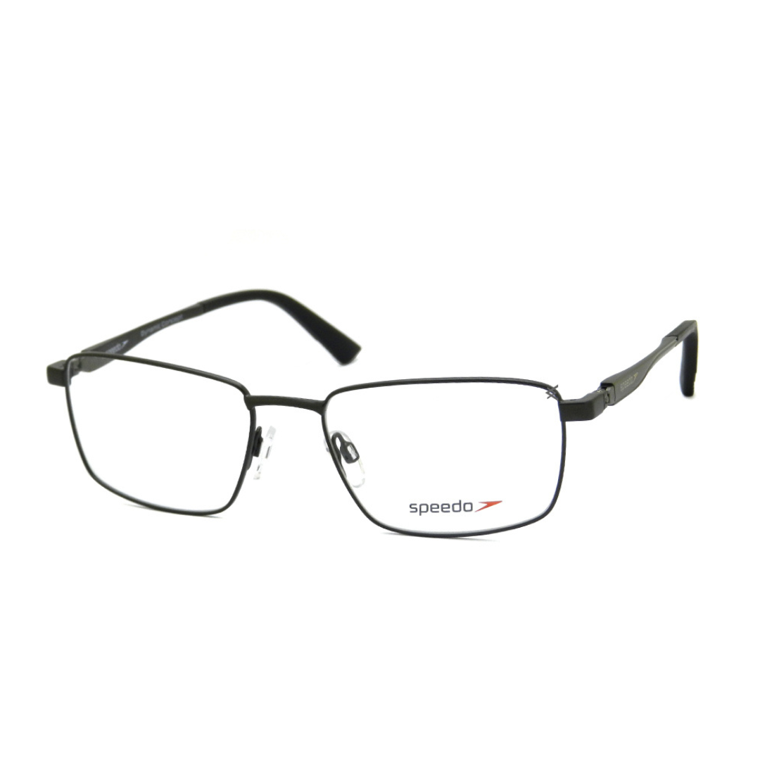 Óculos de Grau Retangular Masculino Speedo RX SP 1407 02B 56