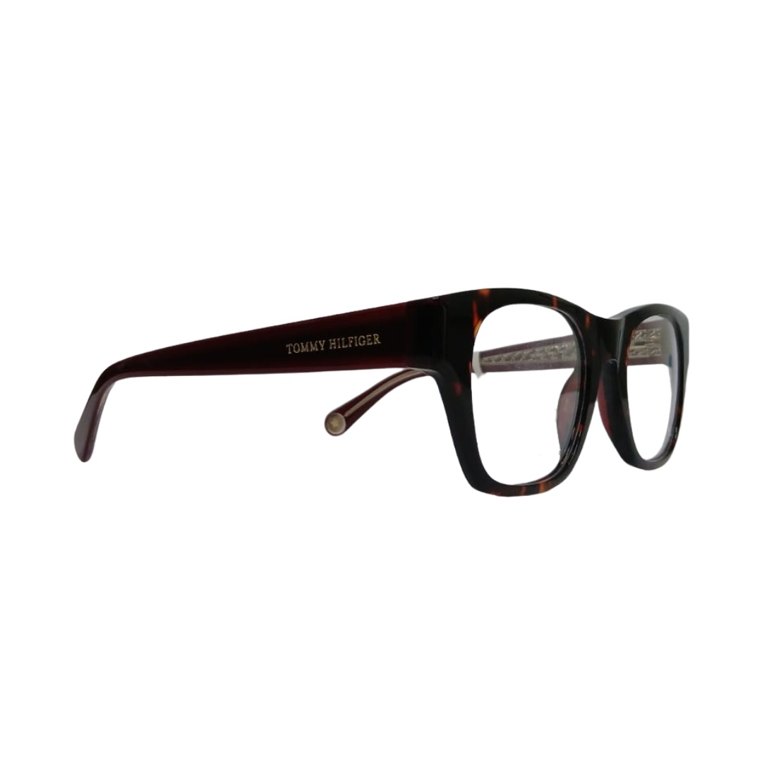 Óculos de Grau Quadrado Feminino Tommy Hilfiger RX TH 1865 086 49