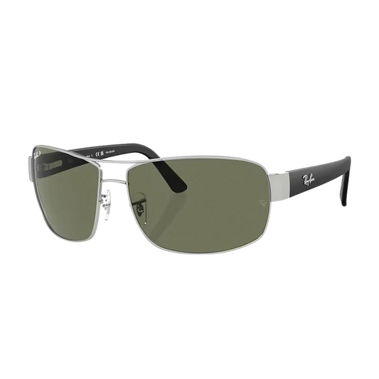 Óculos de Sol Retangular Masculino Ray Ban SL RB 3503L 019/A 66