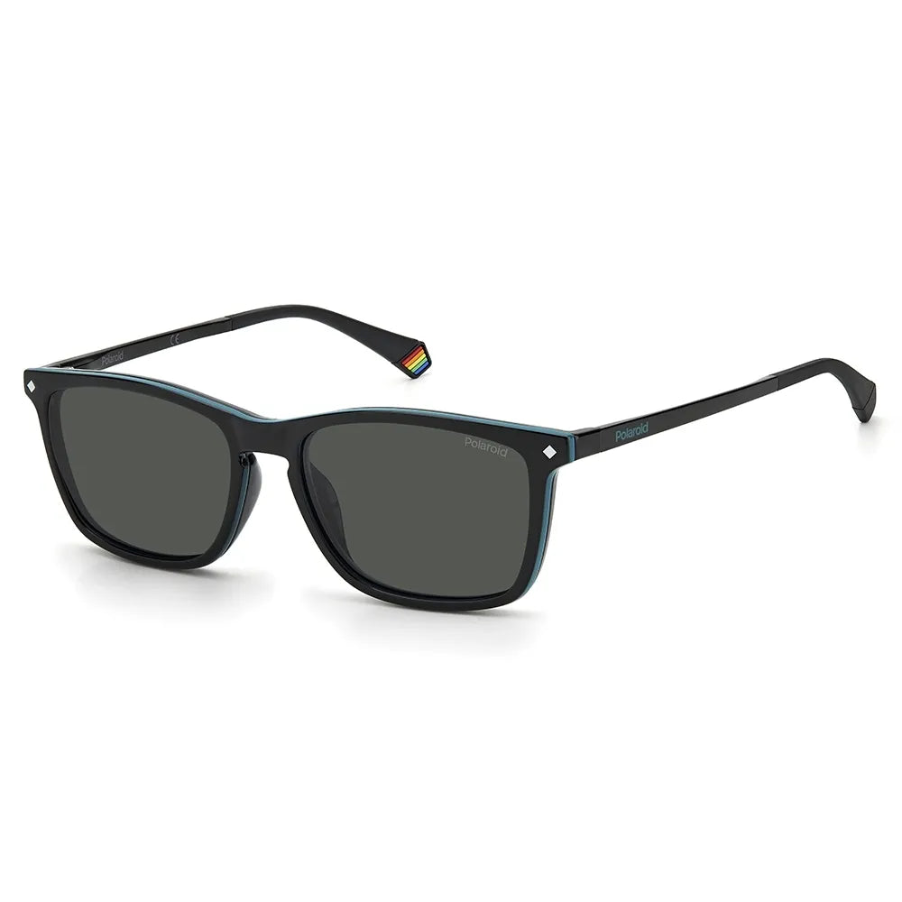 Óculos de Sol Quadrado Masculino Polaroid CLIP ON SL PLD 6139/CS 80799 55