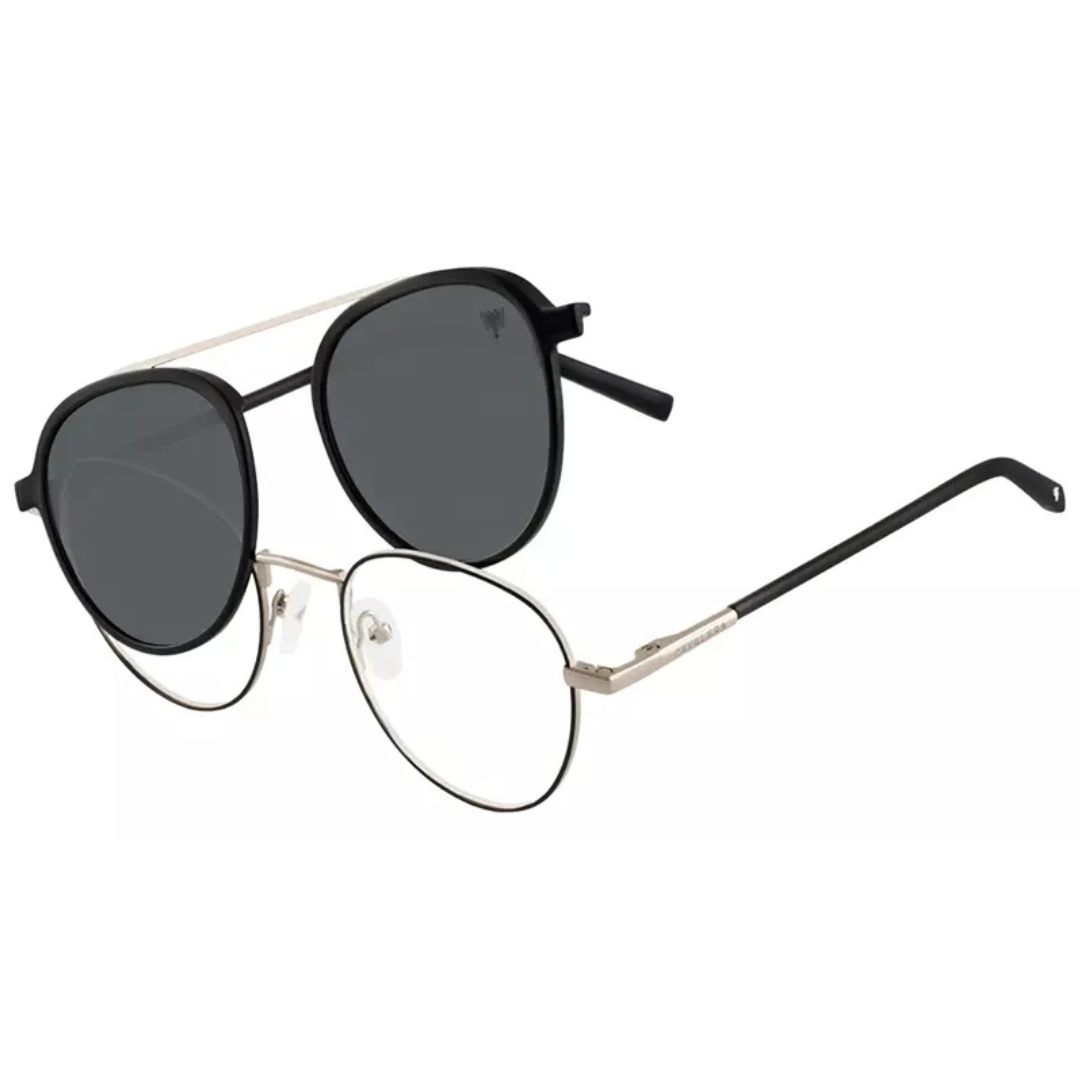 Óculos de Grau Redondo Masculino Cavalera SL CV 21658 C2 49