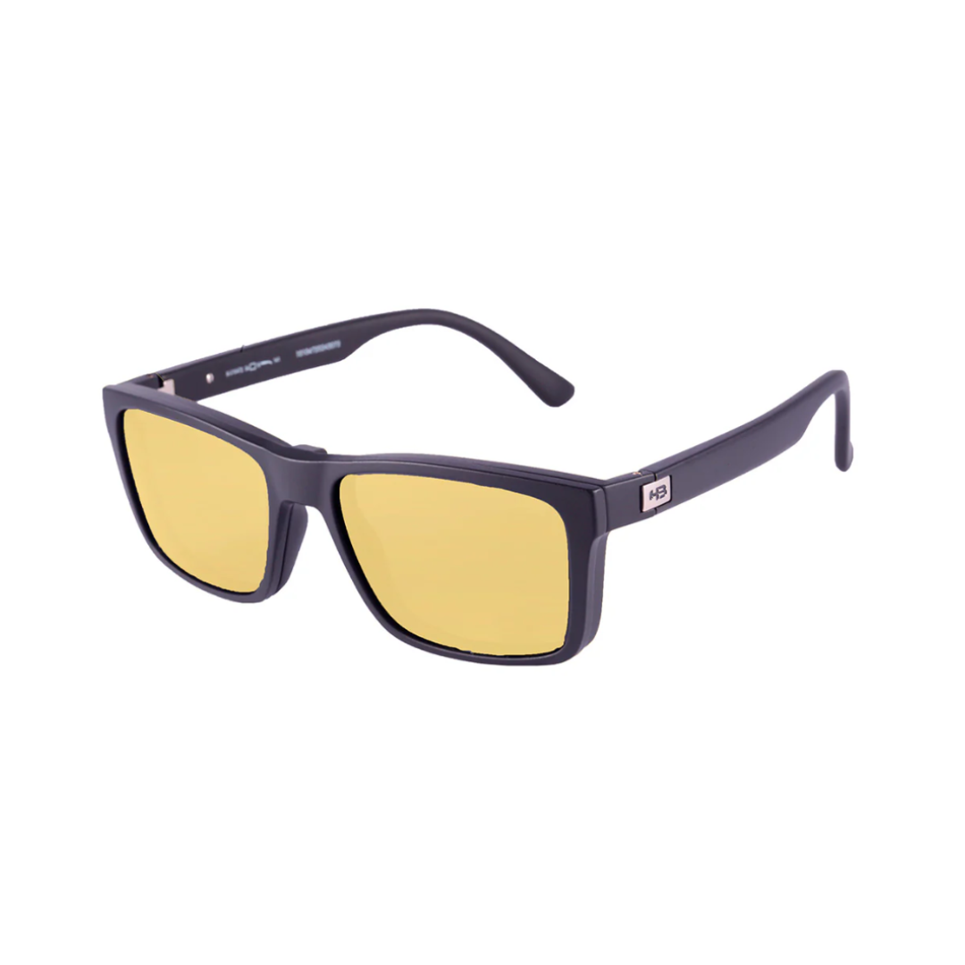 Óculos de Sol Quadrado Masculino HB CLIP ON SL HB M.0472 C859 54 CARB FIBER GRAY/NIGTH DRIVE/ CLIPON