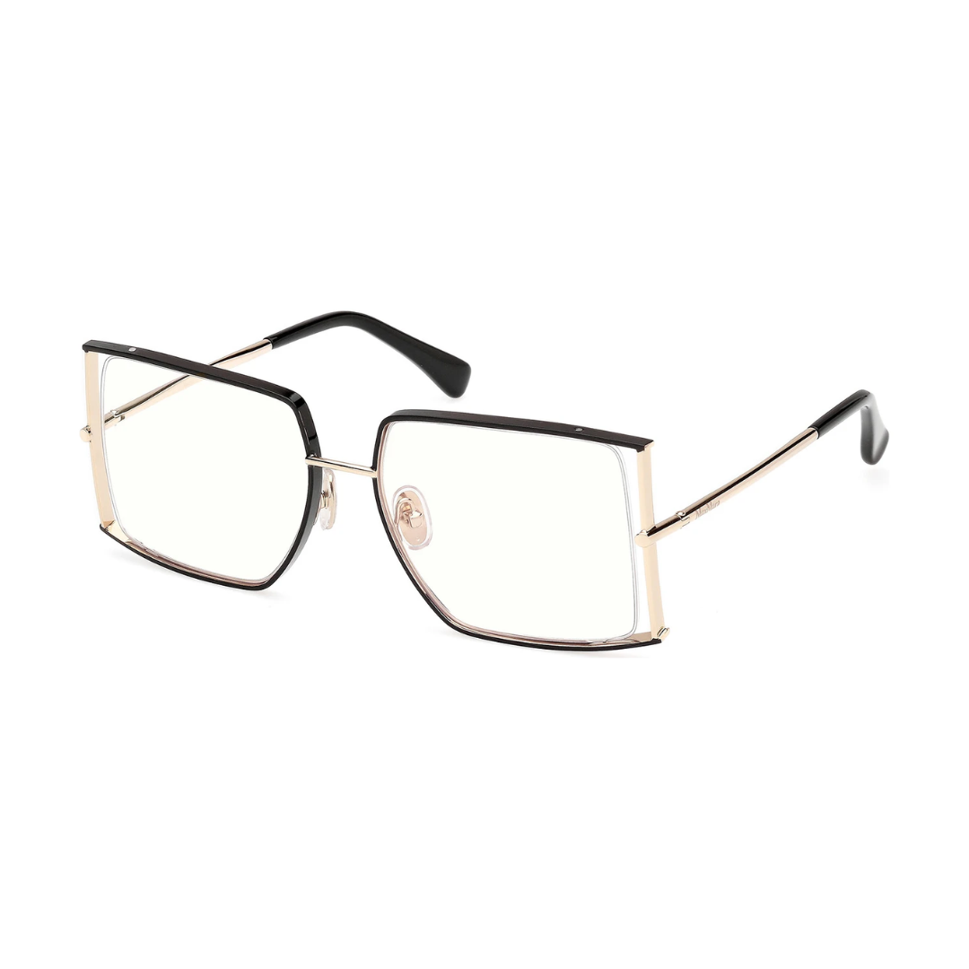 RX MM 5156-B 001 56 Óculos de Grau Quadrado Feminino Max Mara