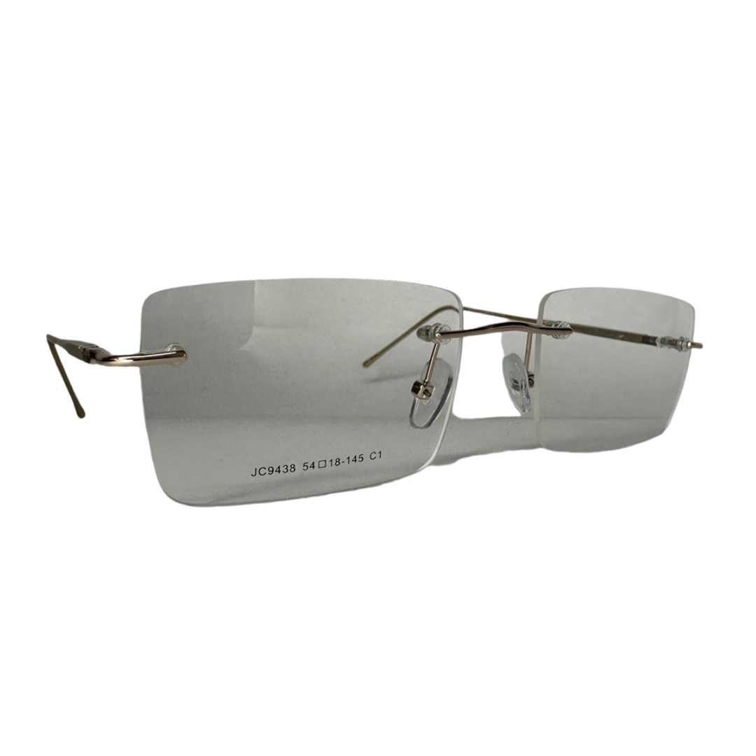 Óculos de Grau Retangular Masculino Metal Balgriff Dourado SUJC9438 C1 54