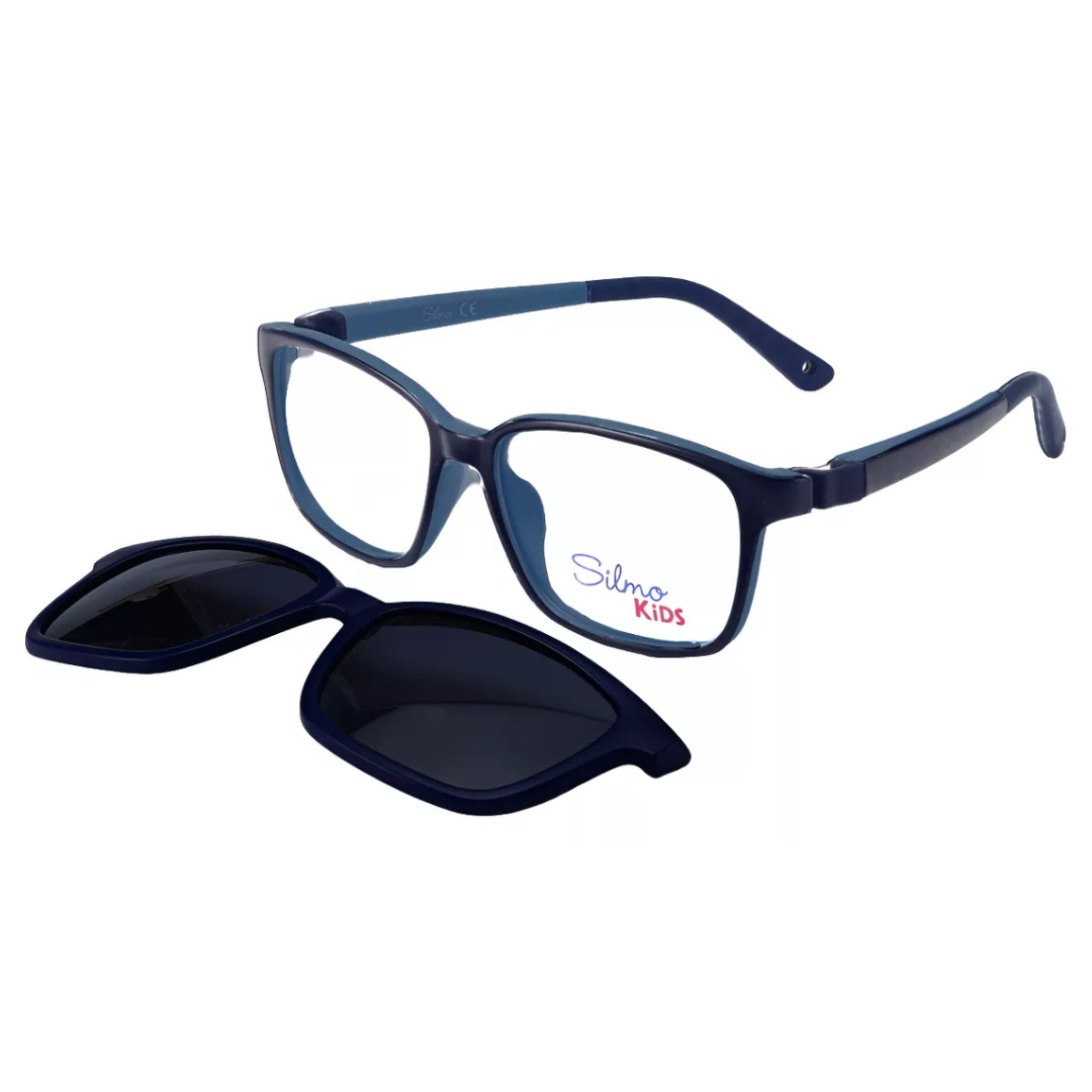 RX SILMO SK-2612 D.BLUE 50 CLIPON Armação Óculos de Grau Silmo