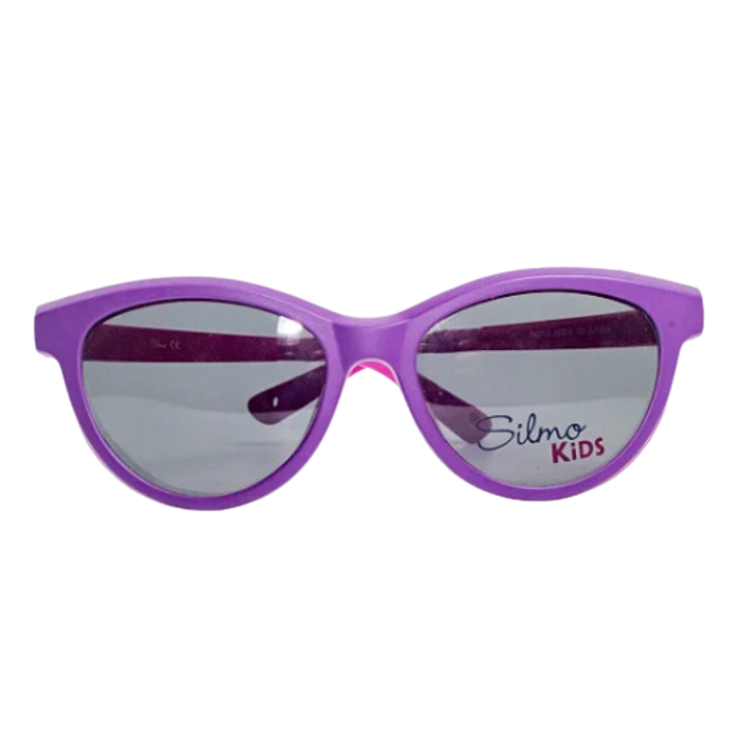 Óculos de Grau Gatinho Infantil Silmo CLIP ON RX SILMO SK-2608 D.PURPLE 46 CLIPON
