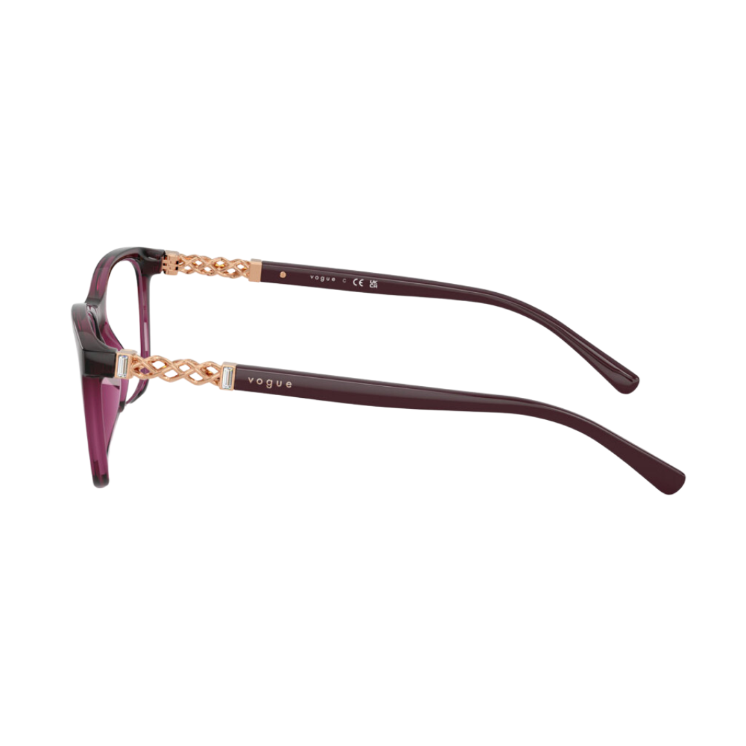 Óculos de Grau Quadrado Feminino VOGUE RX VO 5632B 2989 53