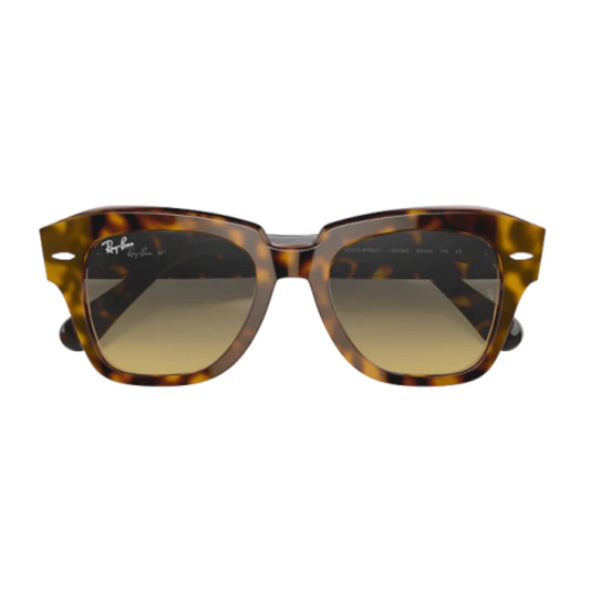Óculos de Sol Quadrado Ray Ban State Street SL RB 2186 1324/BG 52