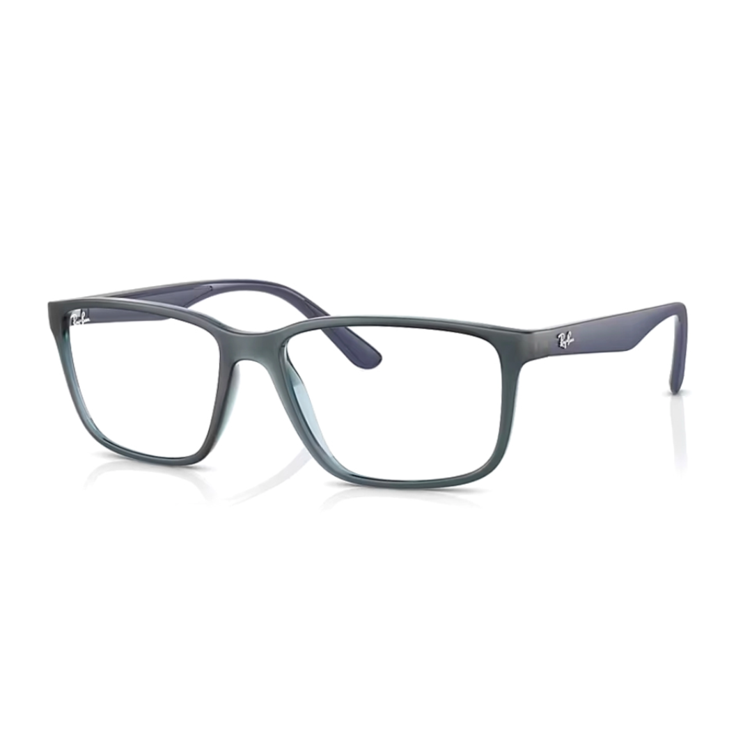Óculos de Grau Quadrado Masculino Ray Ban RX RB 7207L 8241 55