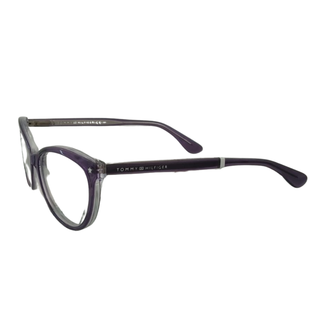 Óculos de Grau Redondo Feminino Tommy Hilfiger RX TH 1553 B3V 53