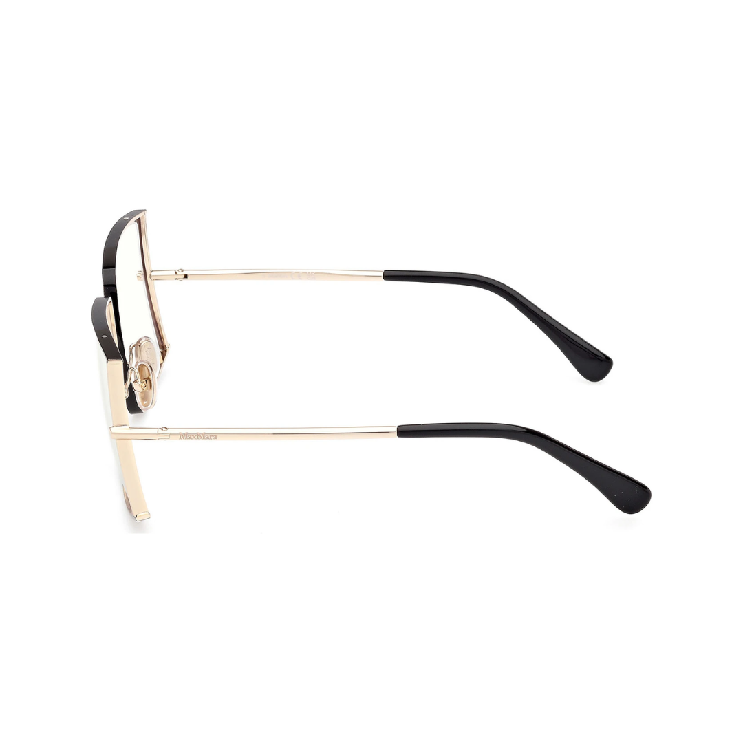 RX MM 5156-B 001 56 Óculos de Grau Quadrado Feminino Max Mara