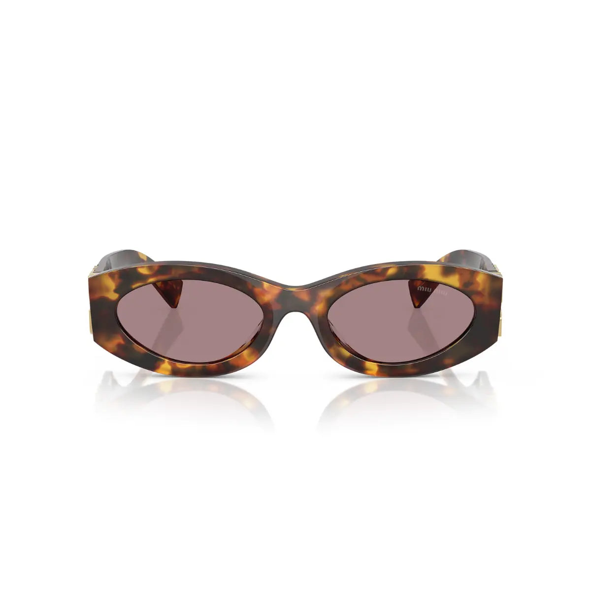 Óculos de Sol Redondo Feminino MIU MIU MU 11W 1AB-5SO 54