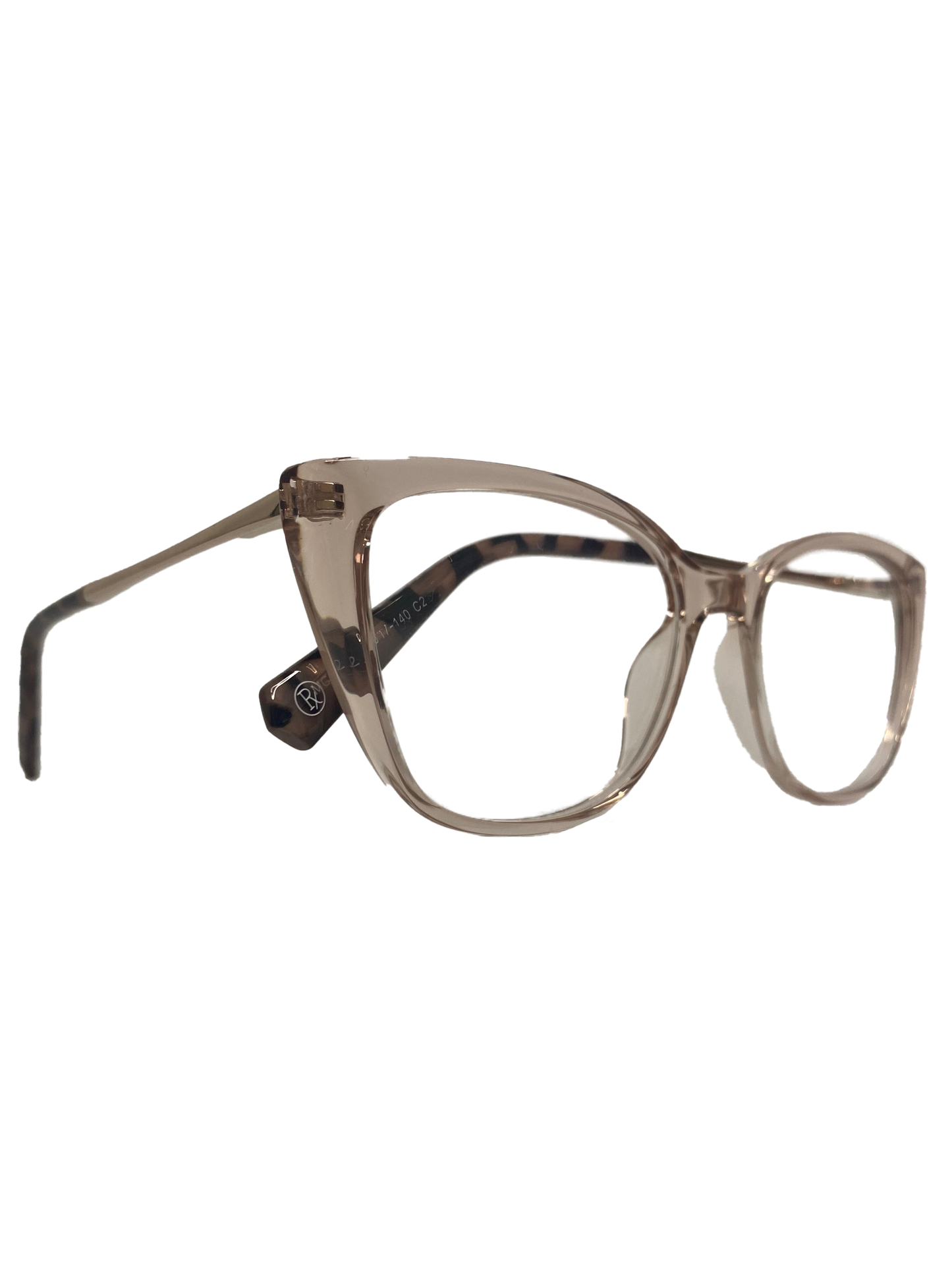 Óculos de Grau Gatinho Feminino Acetato Nude Cristal RX SU MC7082 C2 52