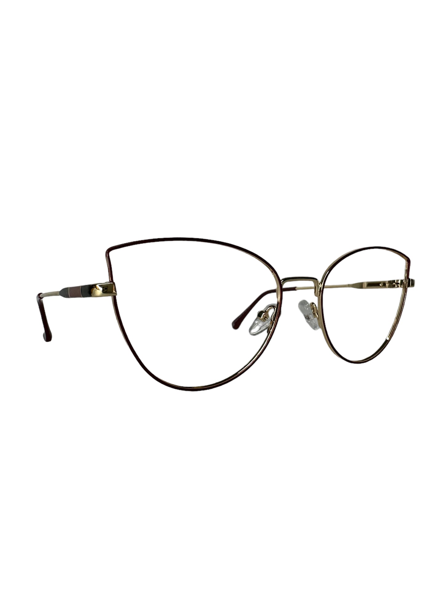 Óculos Feminino Metal Dourado Detalhe Vinho RX SU 5958 C2 53