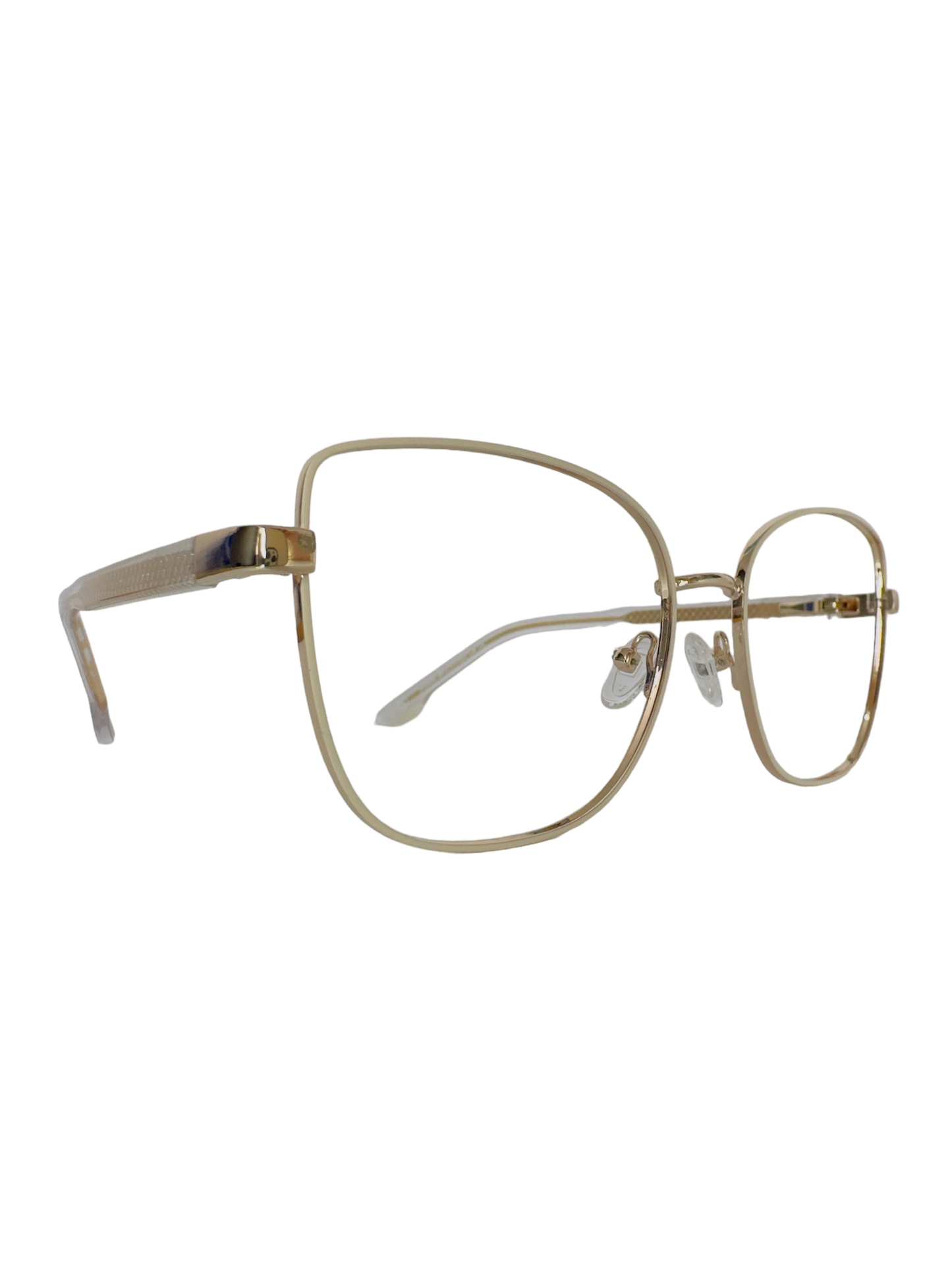 Óculos Feminino Metal Rose Com Haste Revestida de Acetato Rose RX SU M8806 C5