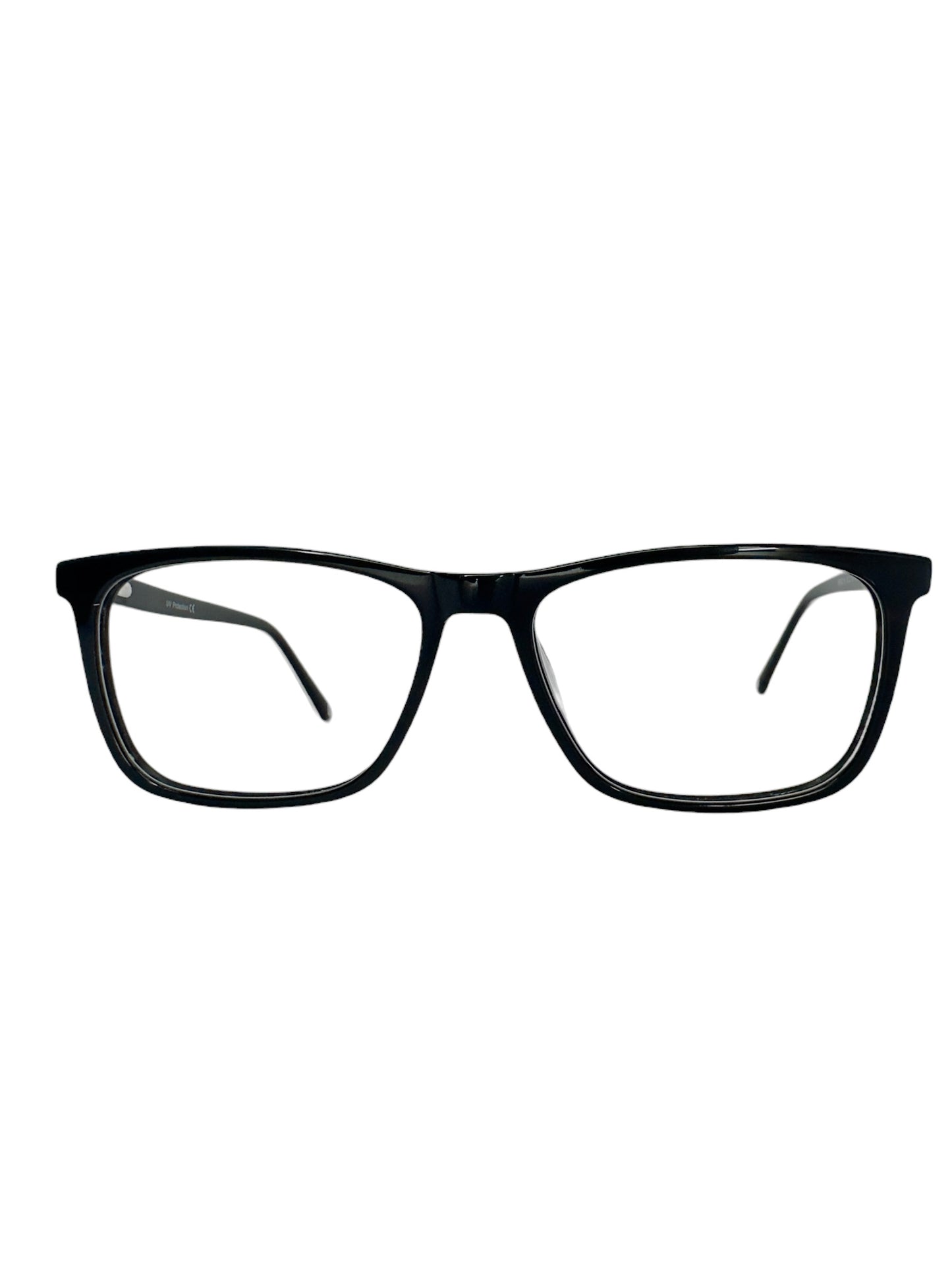 Óculos Feminino Preto com Detalhe Branco