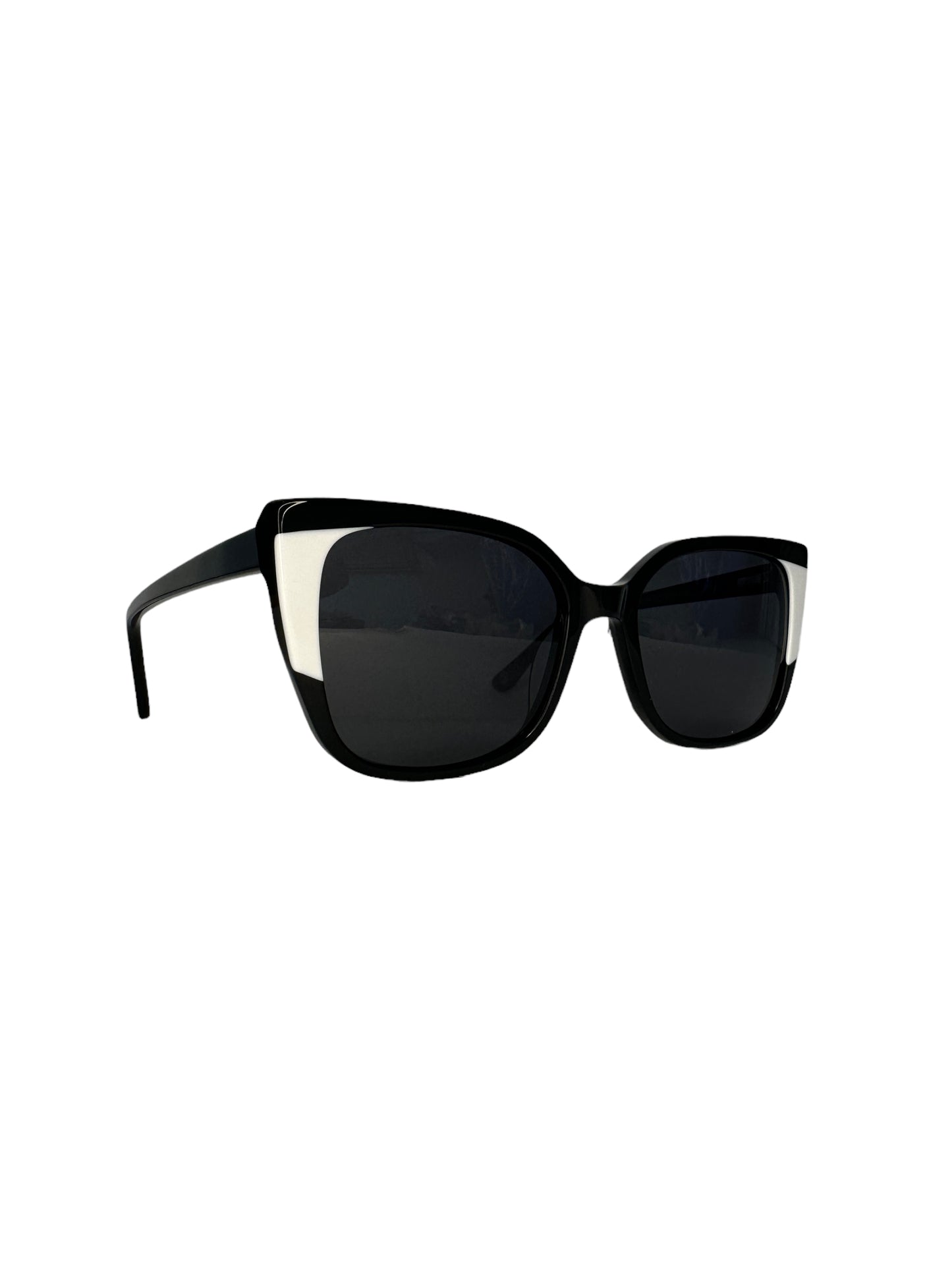 Óculos Feminino Acetato Preto Detalhe Branco SL SU SL1334 C6 54