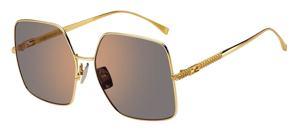 Óculos de Sol Quadrado Feminino Fendi FF 0439/S 001 61JO S