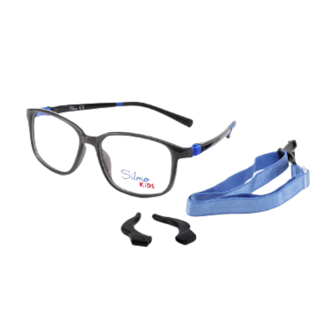 Óculos de Grau Quadrado Infantil Silmo Kids RX SILMO SK3107 GREY 52