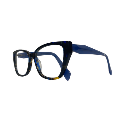 Óculos Feminino Mesclado Azul Gatinho SUBR6624 C4 54