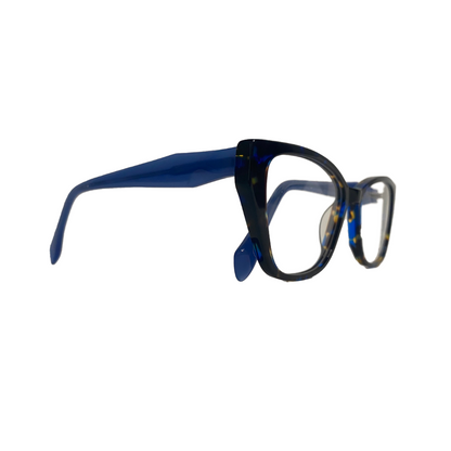 Óculos Feminino Mesclado Azul Gatinho SUBR6624 C4 54