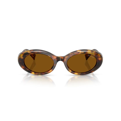 Óculos de Sol Redondo Feminino MIU MIU SL MU 06Z 1AB/5S0 50