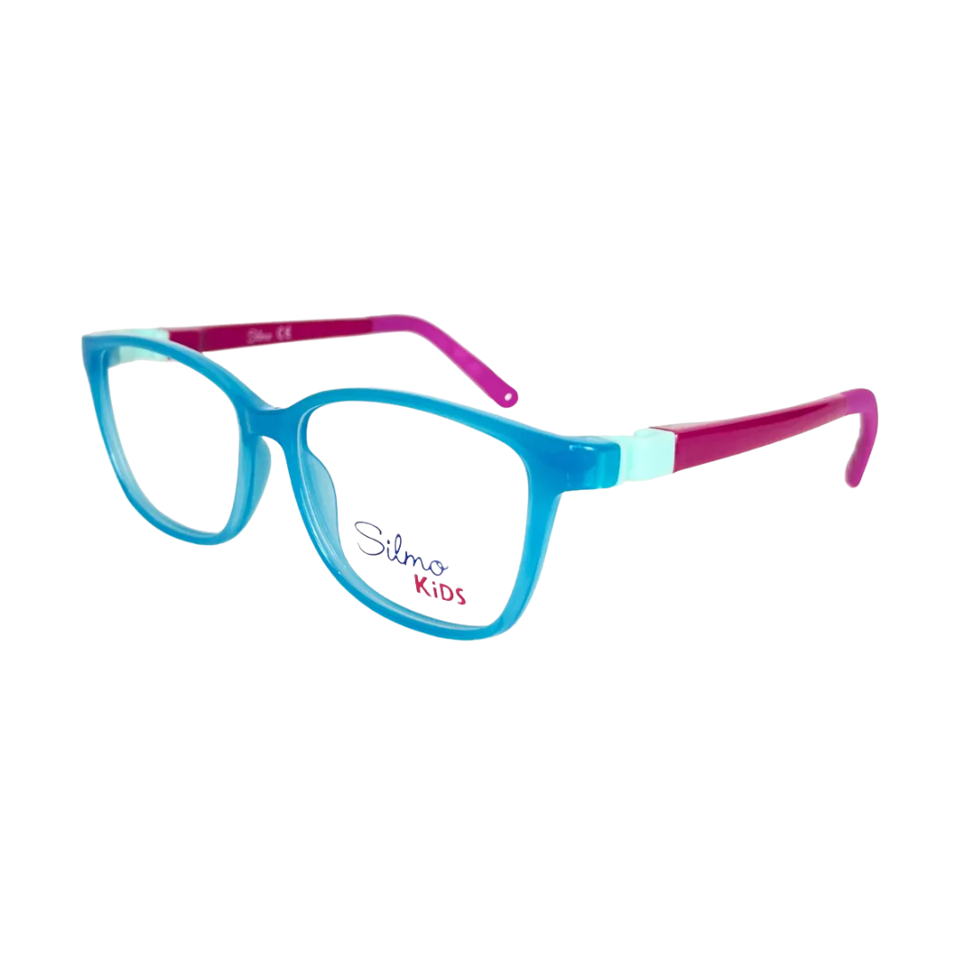 Óculos de Grau Gatinho Infantil Silmo SK 3116 TEAL 50