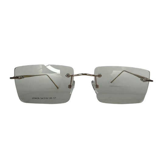 Óculos de Grau Retangular Masculino Metal Balgriff Dourado SUJC9438 C1 54