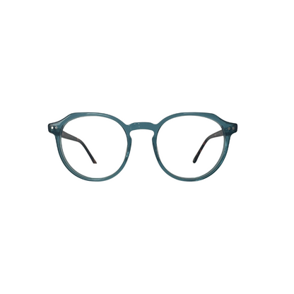 Óculos de Grau Redondo Feminino Acetato Azul Tartaruga SUBR1598 C5