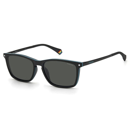 Óculos de Sol Quadrado Masculino Polaroid CLIP ON SL PLD 6139/CS 80799 55
