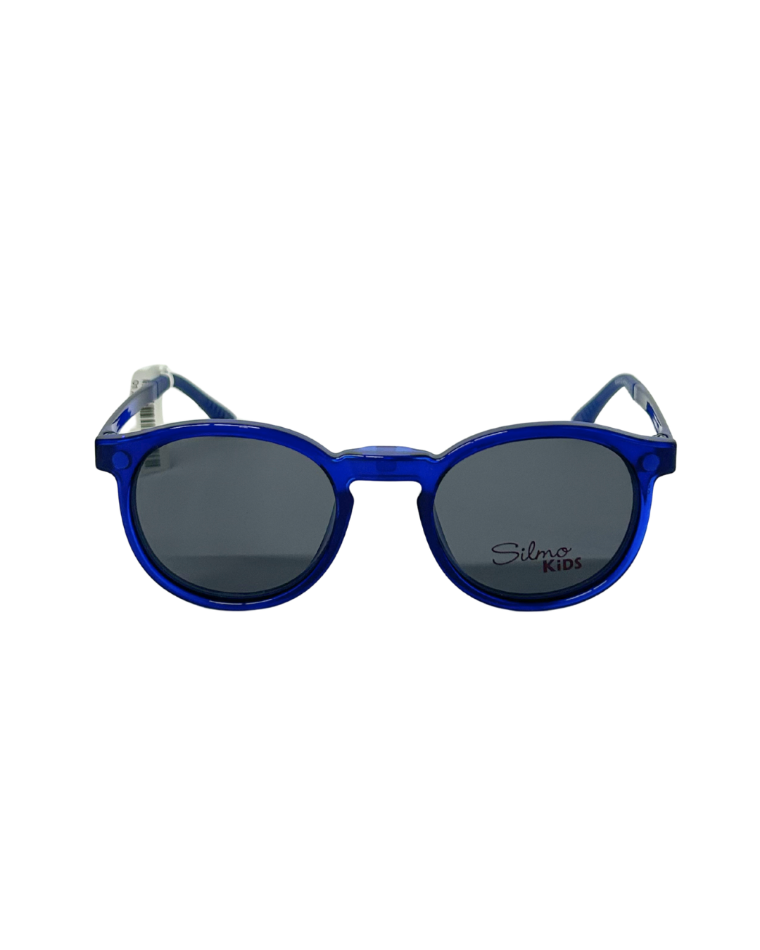Óculos de Grau Infantil Silmo Kids com Clip-On 6503 C2 45 Acetato Azul com lentes na cor Cinza