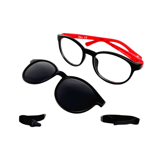 Óculos de Grau Infantil Redondo Silmo SL SK 2609 RED 46