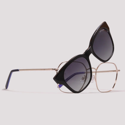 Óculos de grau feminino Atitude  Clip on RX AT 711 04B 55