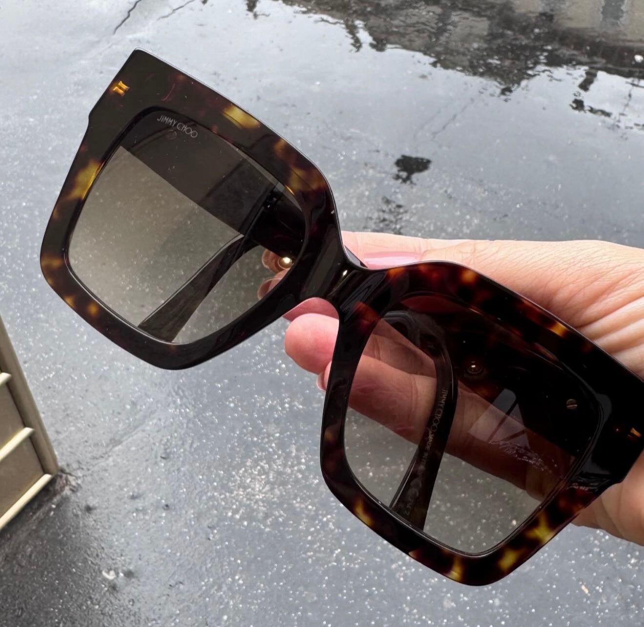 Óculos de Sol Quadrado Feminino Jimmy Choo