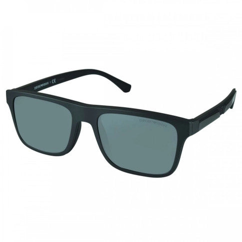 Óculos de Sol Quadrado Masculino Empório Armani CLIP ON SL EA 4115 5801/1W 52