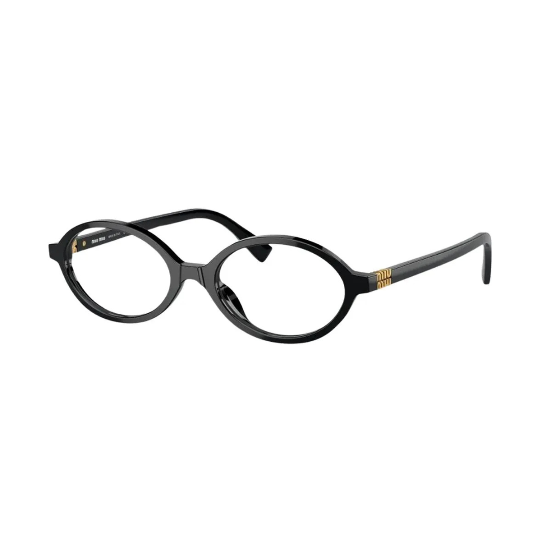 Óculos de Grau Redondo Feminino MIU MIU RX MU 01XV 1AB-101 50