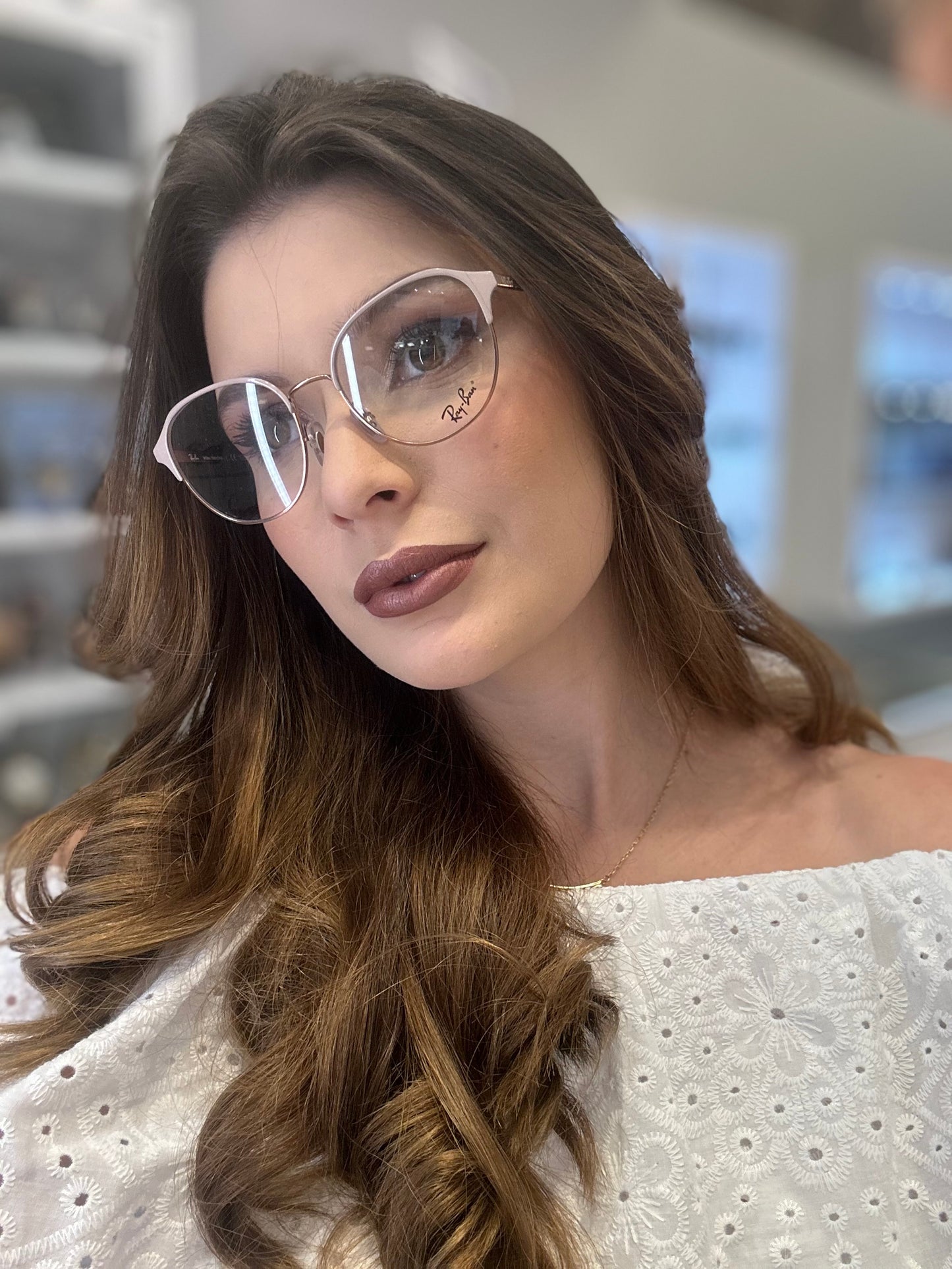 ÓCULOS DE GRAU RAY BAN FEMININO RB RX 6526 L3180 53