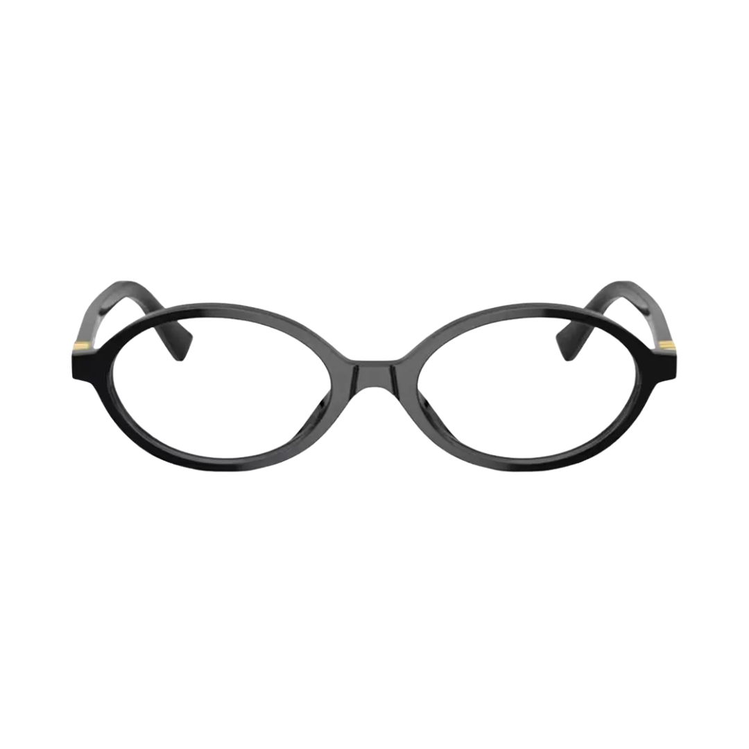 Óculos de Grau Redondo Feminino MIU MIU RX MU 01XV 1AB-101 50