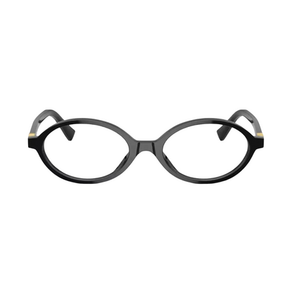 Óculos de Grau Redondo Feminino MIU MIU RX MU 01XV 1AB-101 50