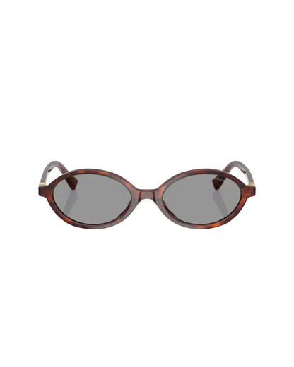 Óculos de Sol Redondo Feminino MIU MIU MU 04Z 1AB-5S0 50