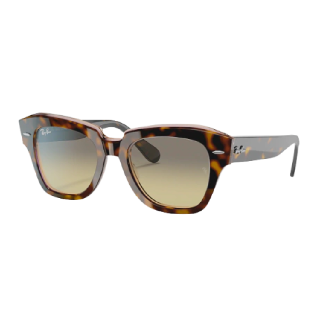 Óculos de Sol Quadrado Ray Ban State Street SL RB 2186 1324/BG 52