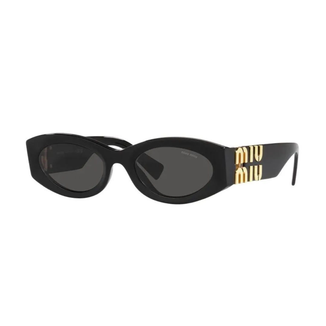 Óculos de Sol Redondo Feminino MIU MIU MU 11W 1AB-5SO 54