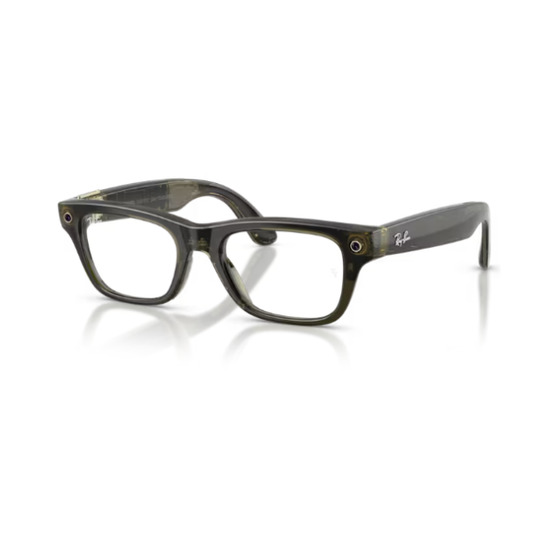 Ray-Ban Meta Blayzer optics 0RW7001 8530 - Verde-oliva escuro transparente