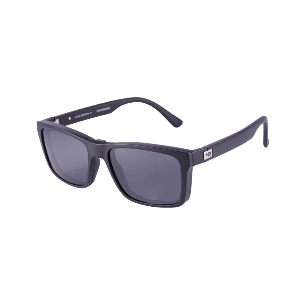 Óculos de Sol Quadrado Masculino HB CLIP ON SL HB M.0472 C859 54 CARB FIBER GRAY/NIGTH DRIVE/ CLIPON