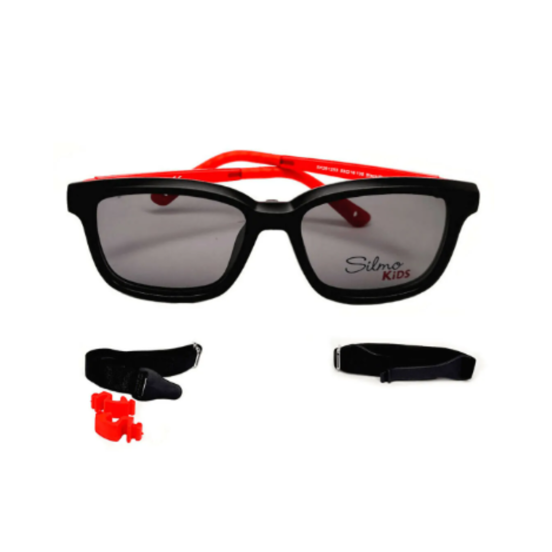Óculos de Grau Quadrado Infantil Silmo Kids SL SILMO SK 261253 BLACK 53 CLIPON