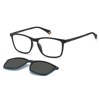 Óculos de Sol Quadrado Masculino Polaroid CLIP ON SL PLD 6139/CS 80799 55