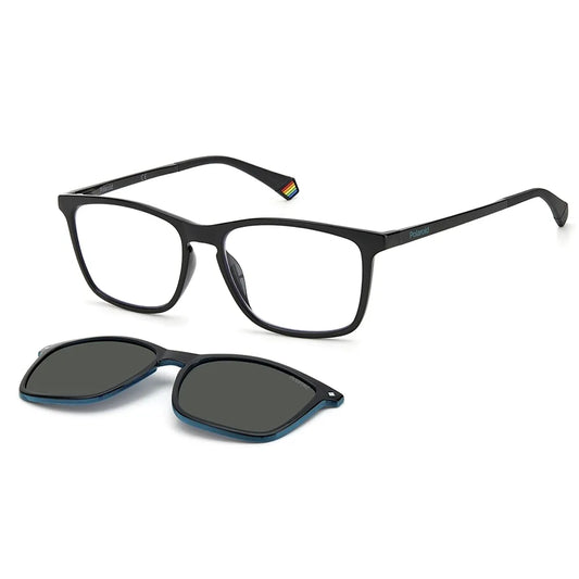 Óculos de Sol Quadrado Masculino Polaroid CLIP ON SL PLD 6139/CS 80799 55